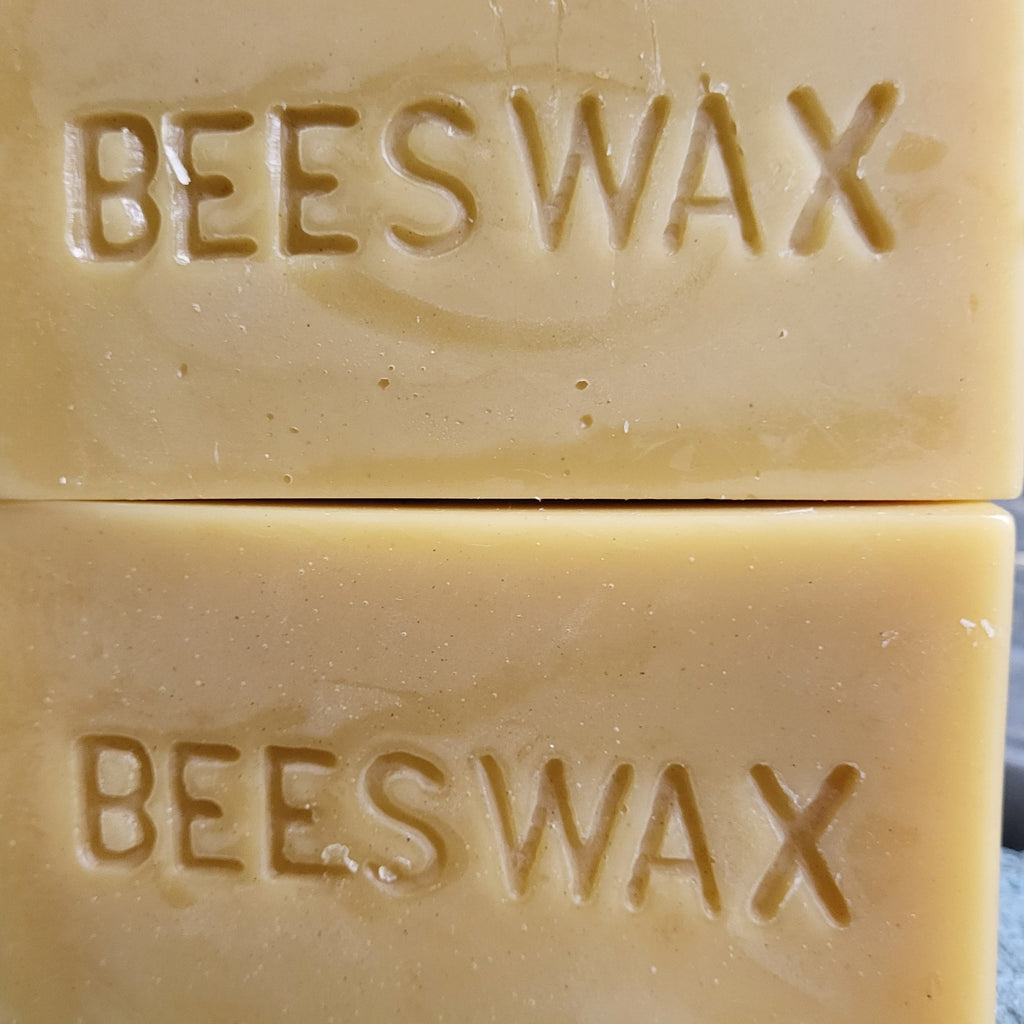 Two 1 pound bars of beeswax