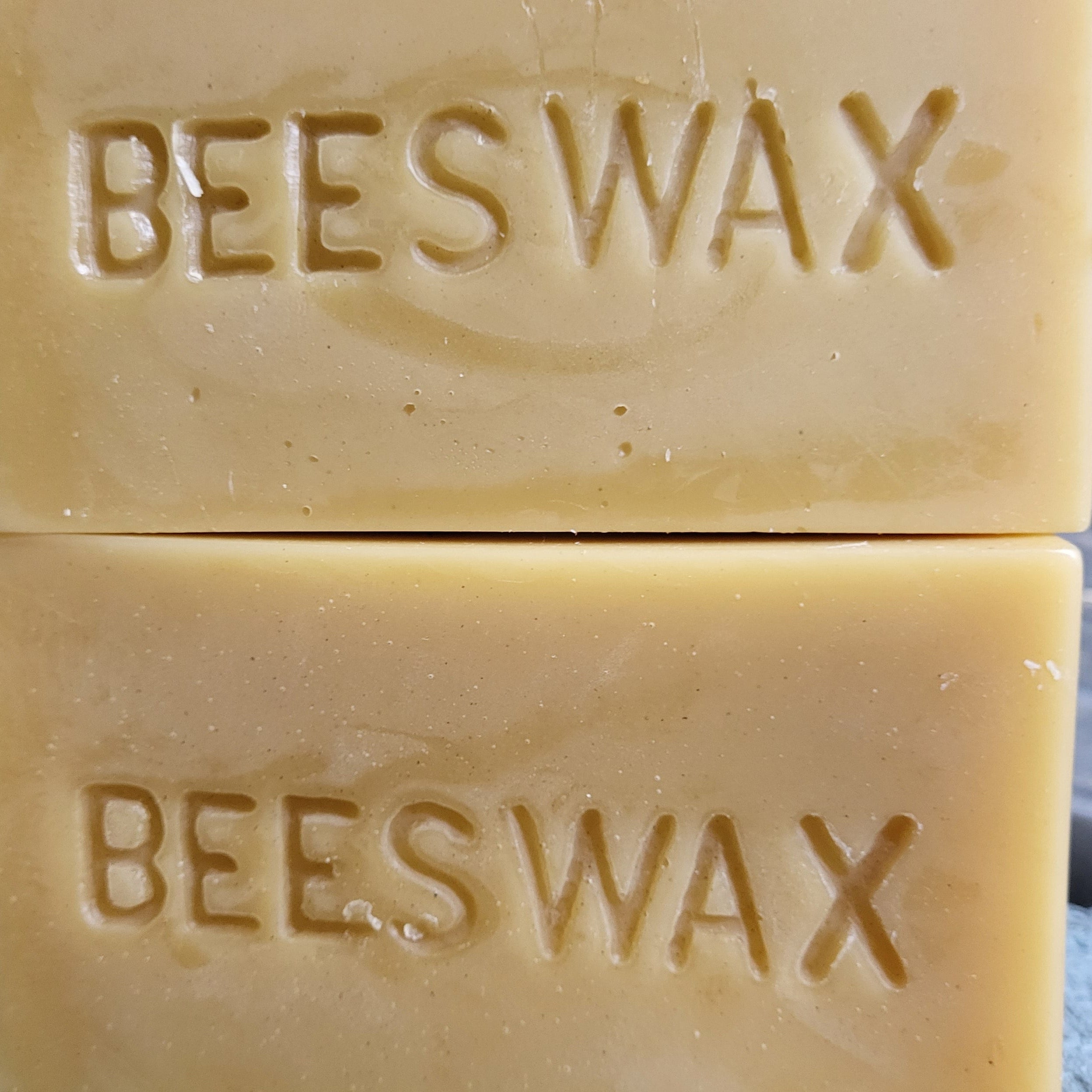 Two 1 pound bars of beeswax