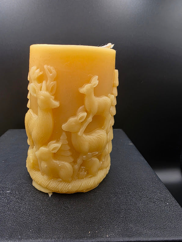 Deer and Bunny Candle